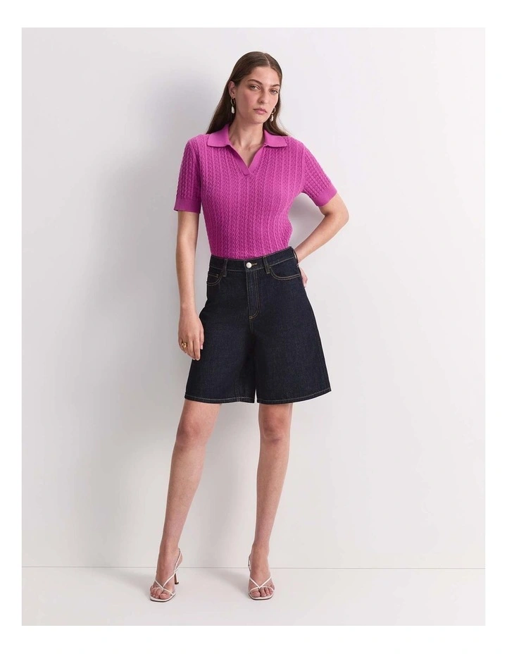 Allegra Denim Short in Indigo image 1
