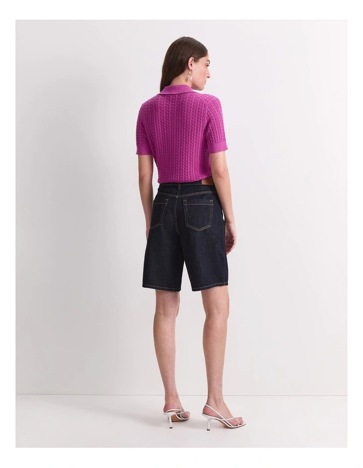 Allegra Denim Short in Indigo image 2