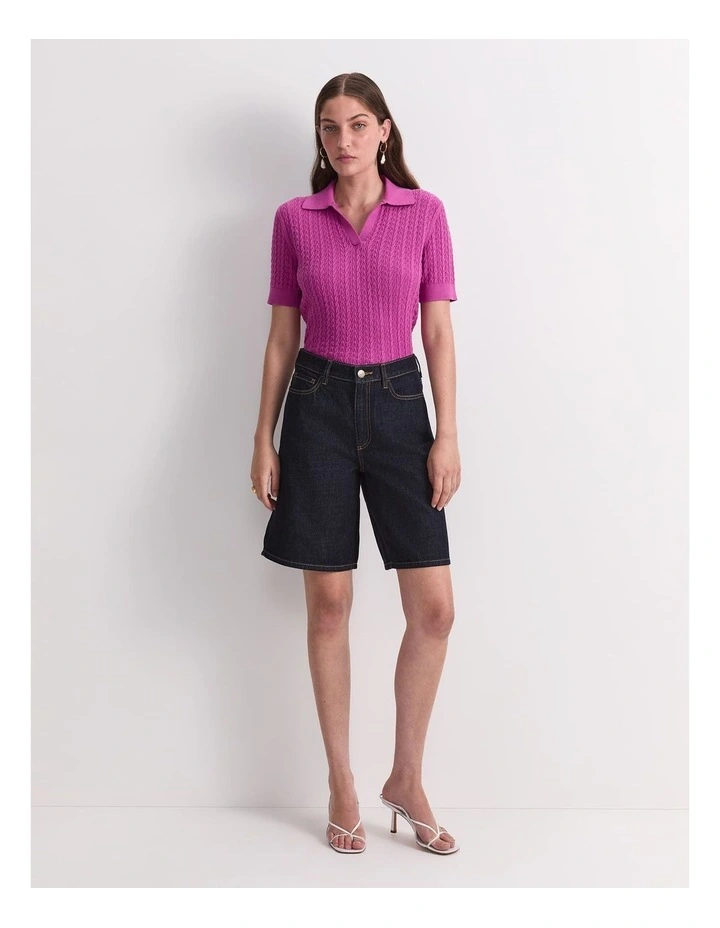 Allegra Denim Short in Indigo image 3