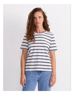 Maria Mercerised Tee in Multi