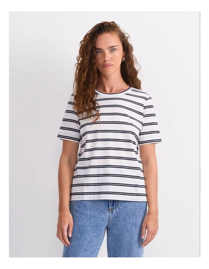 Maria Mercerised Tee in Multi image 1