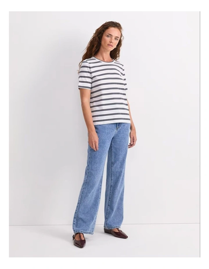 Maria Mercerised Tee in Multi image 3