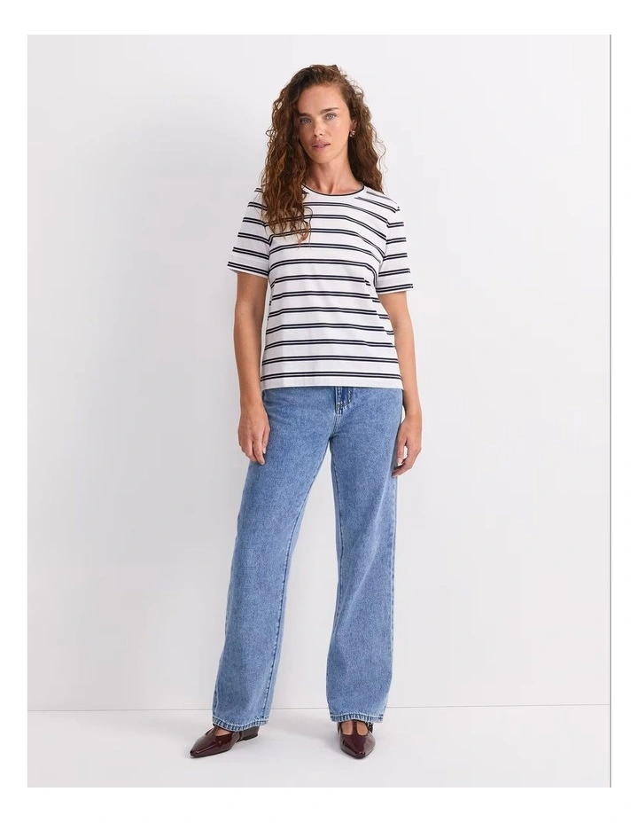 Maria Mercerised Tee in Multi image 4