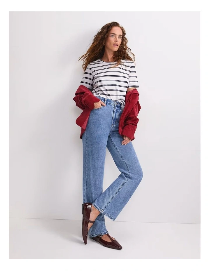 Maria Mercerised Tee in Multi image 5