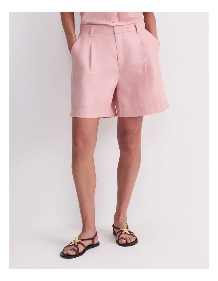 Jamie Linen Pleat Short image 1