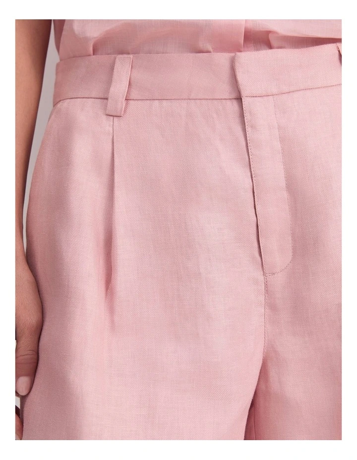 Jamie Linen Pleat Short image 4