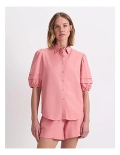 Lola Blouse in Dark Pink