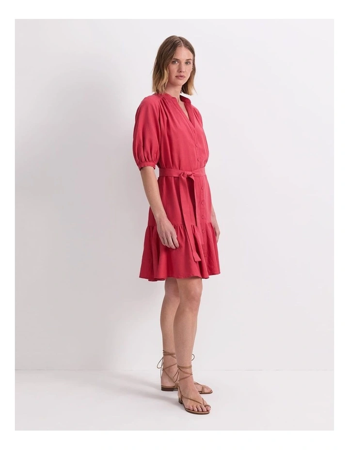 Kiana Mini Dress in Red image 3