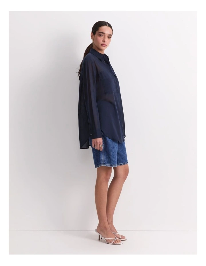Vivian Pocket Shirt in Blue image 4