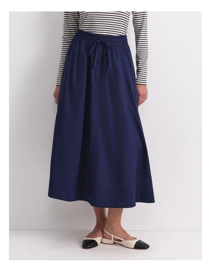 Tessa Midi Skirt in Blue image 1