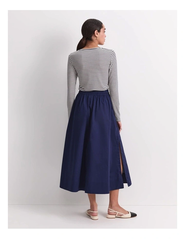 Tessa Midi Skirt in Blue image 2