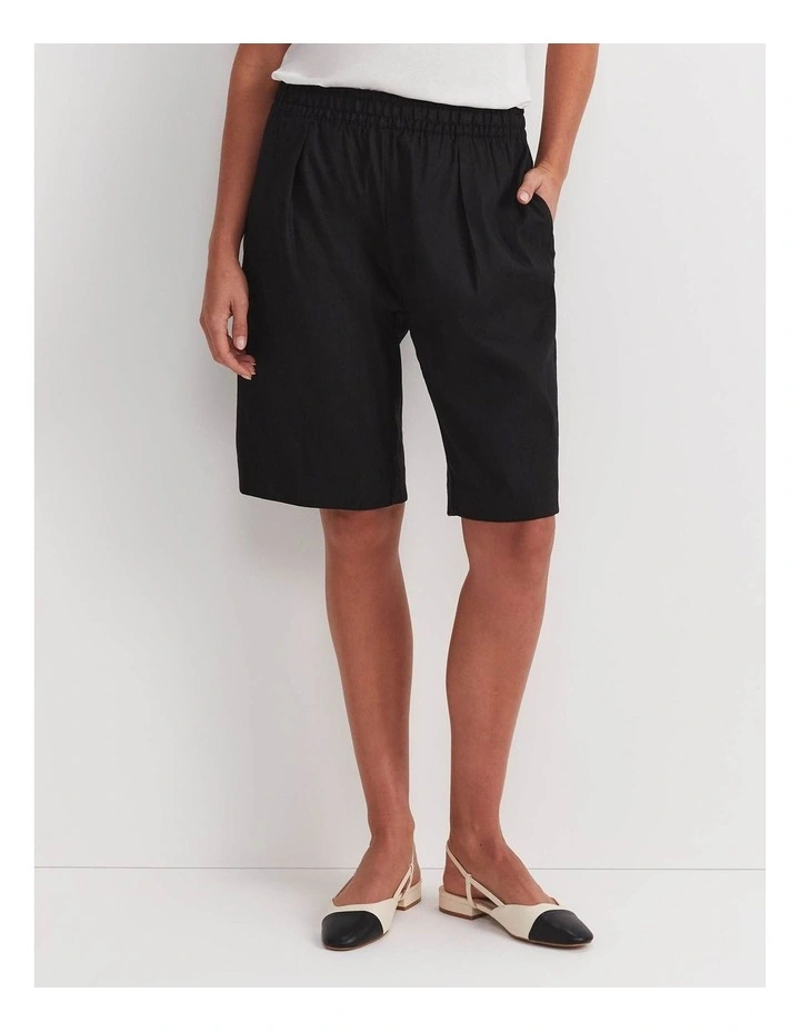 Rosa Elasticated Short in Black image 1