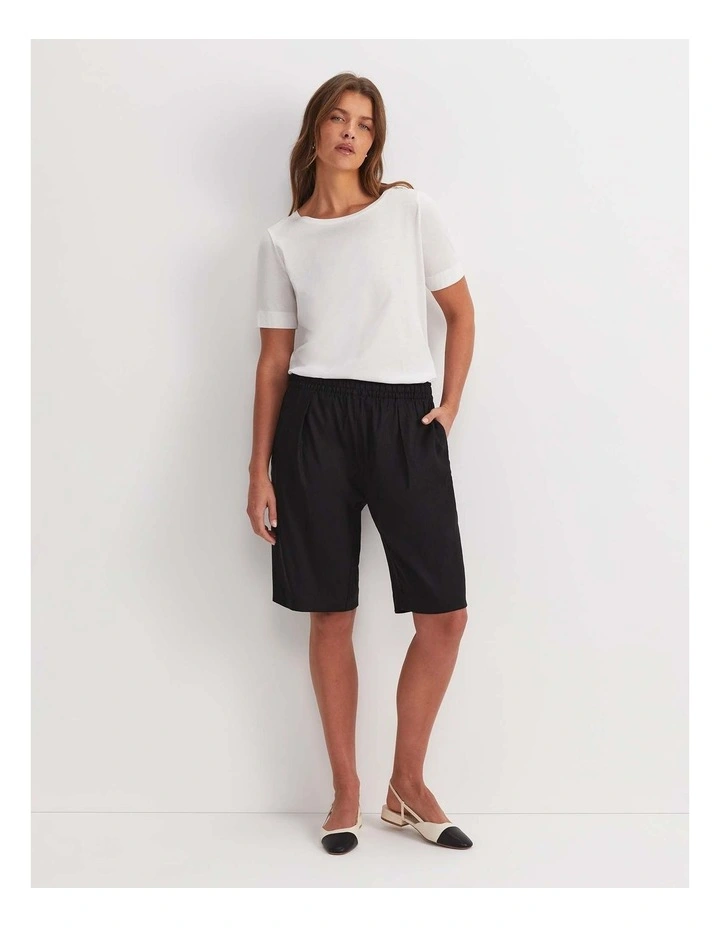Rosa Elasticated Short in Black image 2