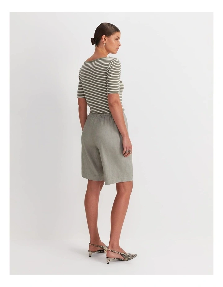 Rosa Elasticated Short in Green image 2