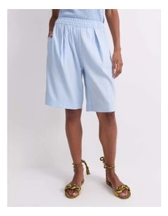 Rosa Elasticated Short in Blue