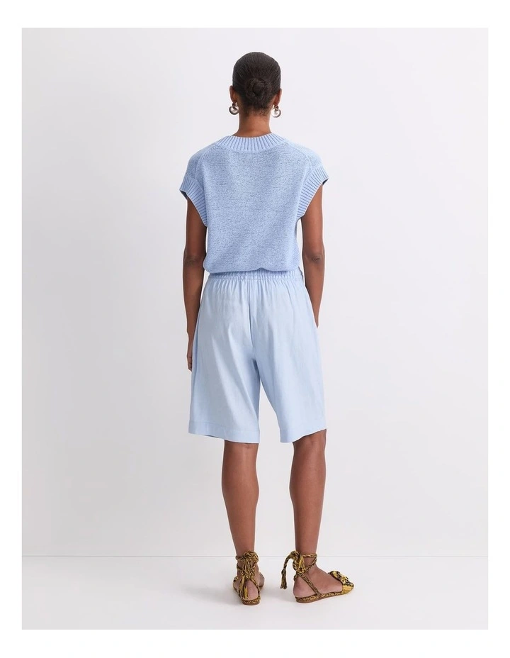 Rosa Elasticated Short in Blue image 2