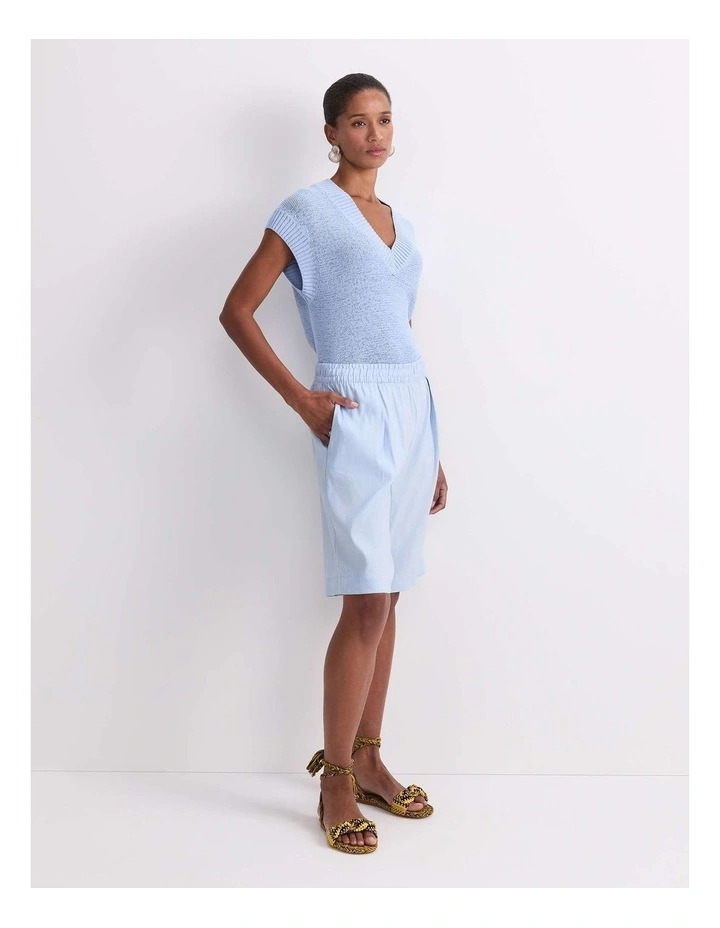 Rosa Elasticated Short in Blue image 4