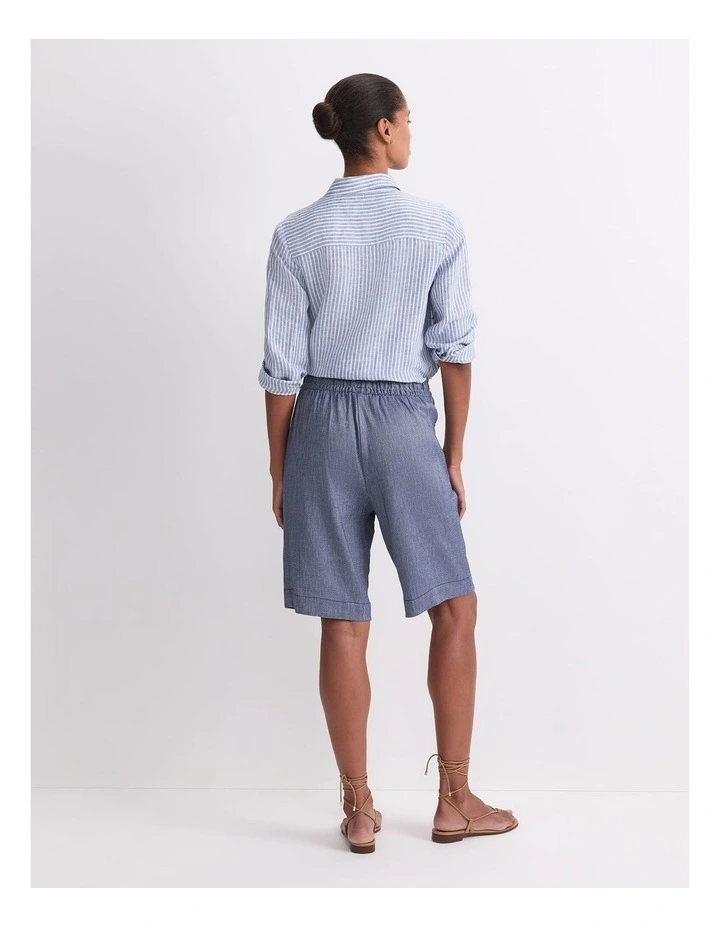 Rosa Elasticated Short in Blue image 2
