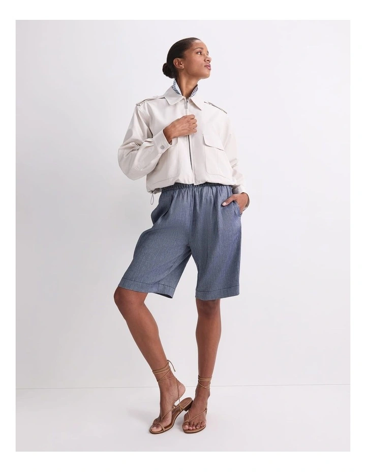 Rosa Elasticated Short in Blue image 3