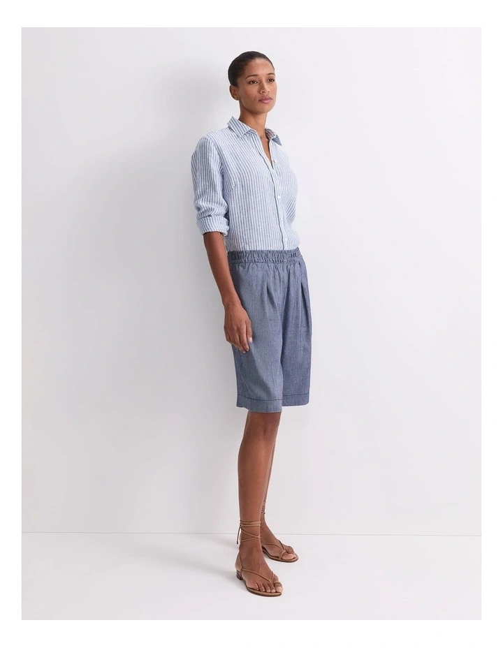 Rosa Elasticated Short in Blue image 5