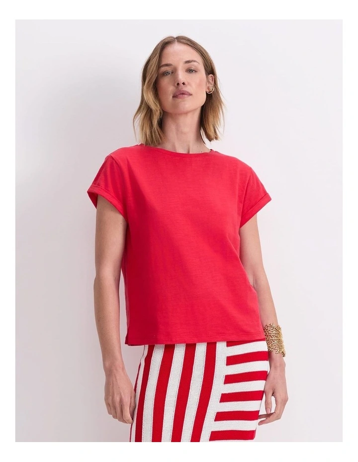 Alexa Slub Cotton Tee image 1