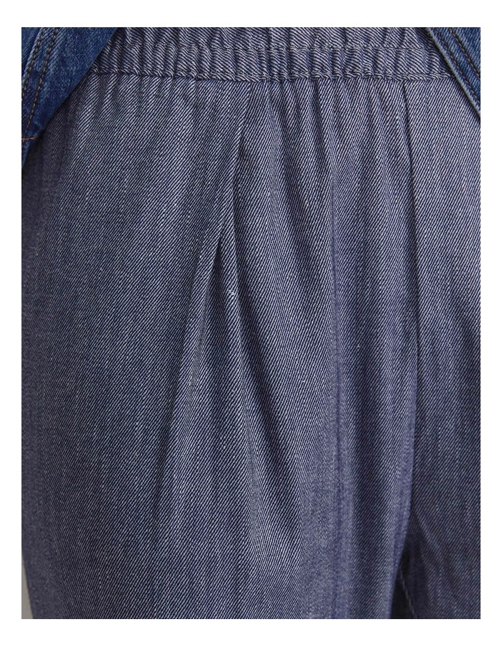Rosa Elasticated Linen Pant in Blue image 3