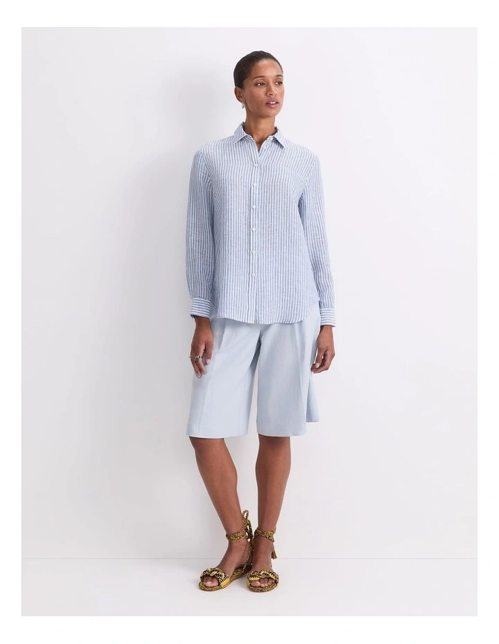 Dahlia Stripe Linen Shirt image 3