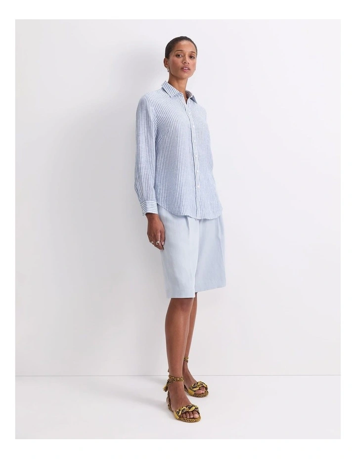 Dahlia Stripe Linen Shirt image 4