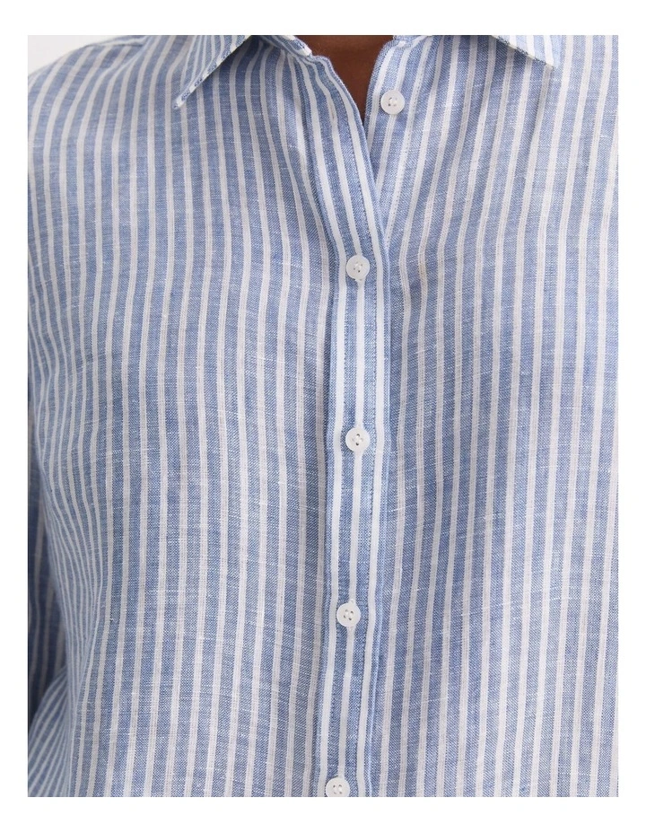 Dahlia Stripe Linen Shirt image 6