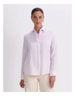 Dahlia Stripe Linen Shirt