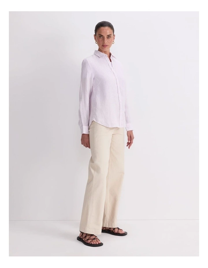 Dahlia Stripe Linen Shirt image 3