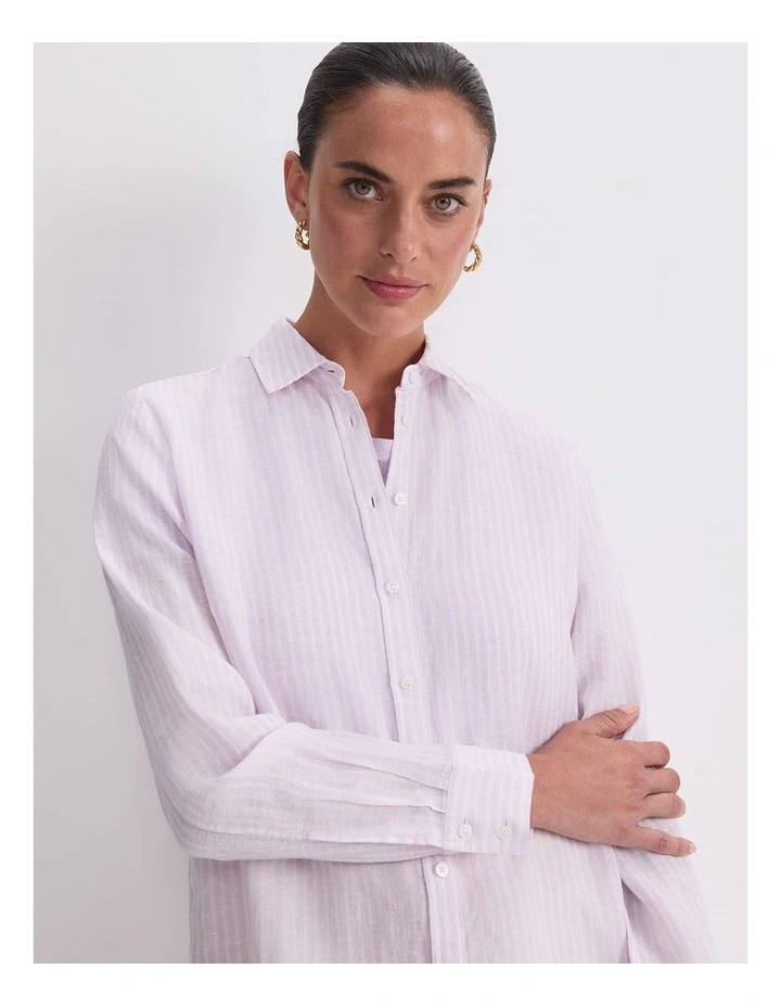 Dahlia Stripe Linen Shirt image 5