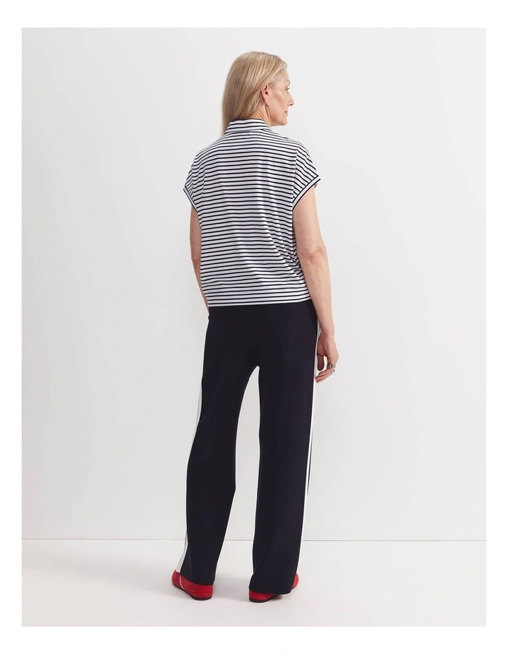 Marjorie Stripe Tee in Navy image 2