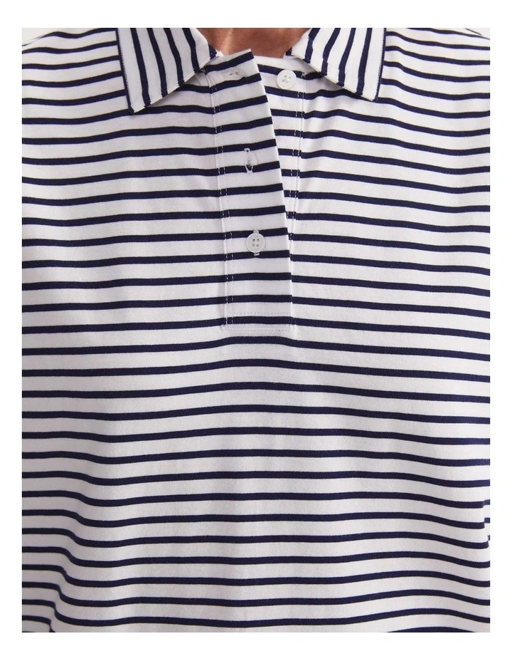 Marjorie Stripe Tee in Navy image 4