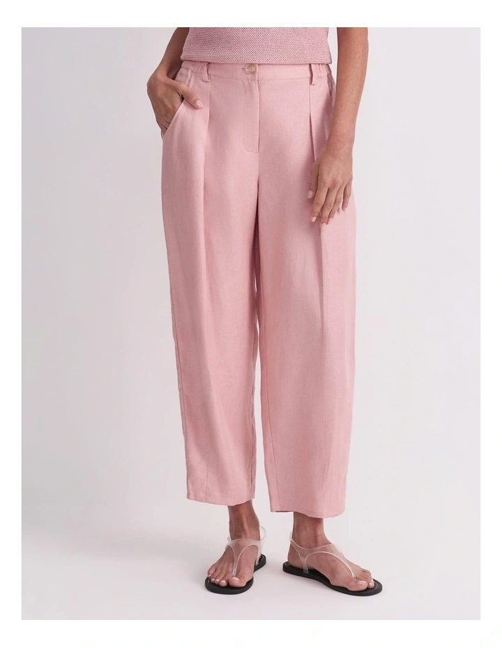 Jamie Barrel Linen Pant image 1