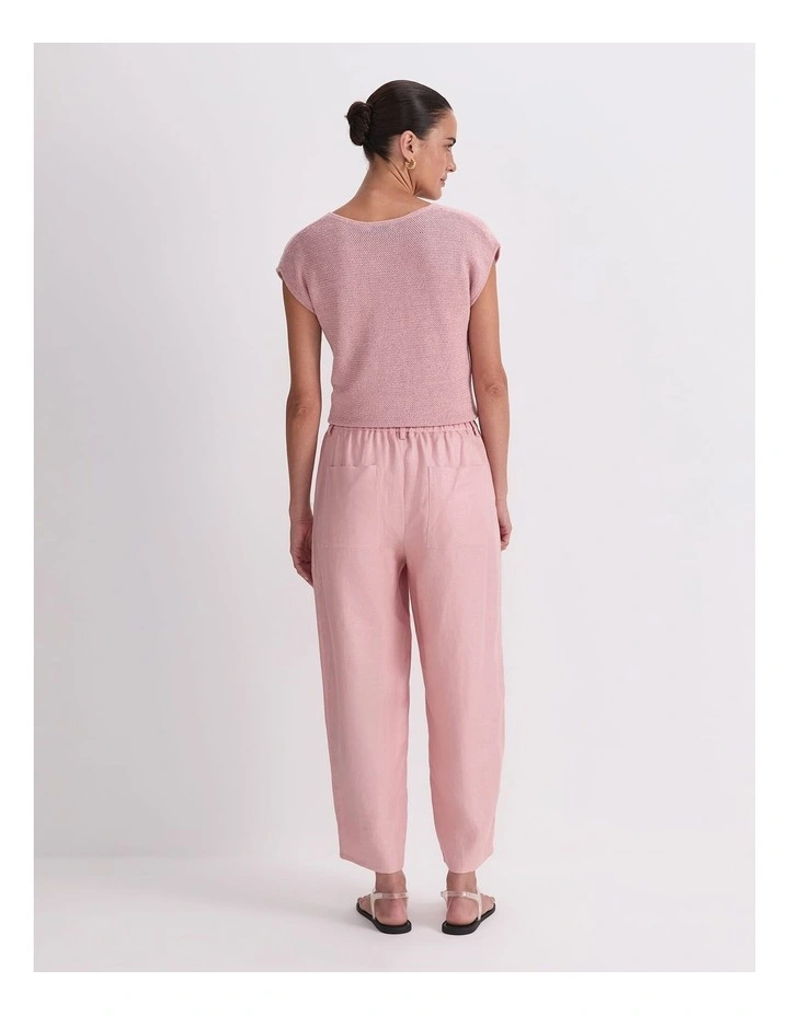 Jamie Barrel Linen Pant image 2