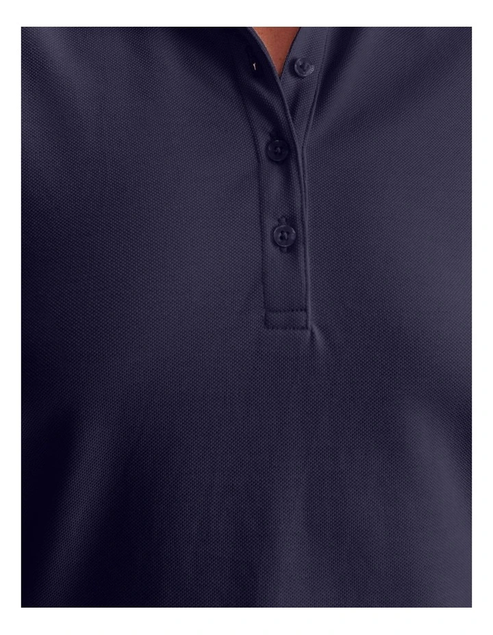 Jolene Pique Polo in Navy image 7