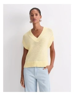 Josie Tape Yarn V-Neck Tank