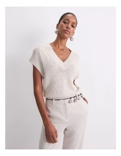 Josie Tape Yarn V-Neck Tank