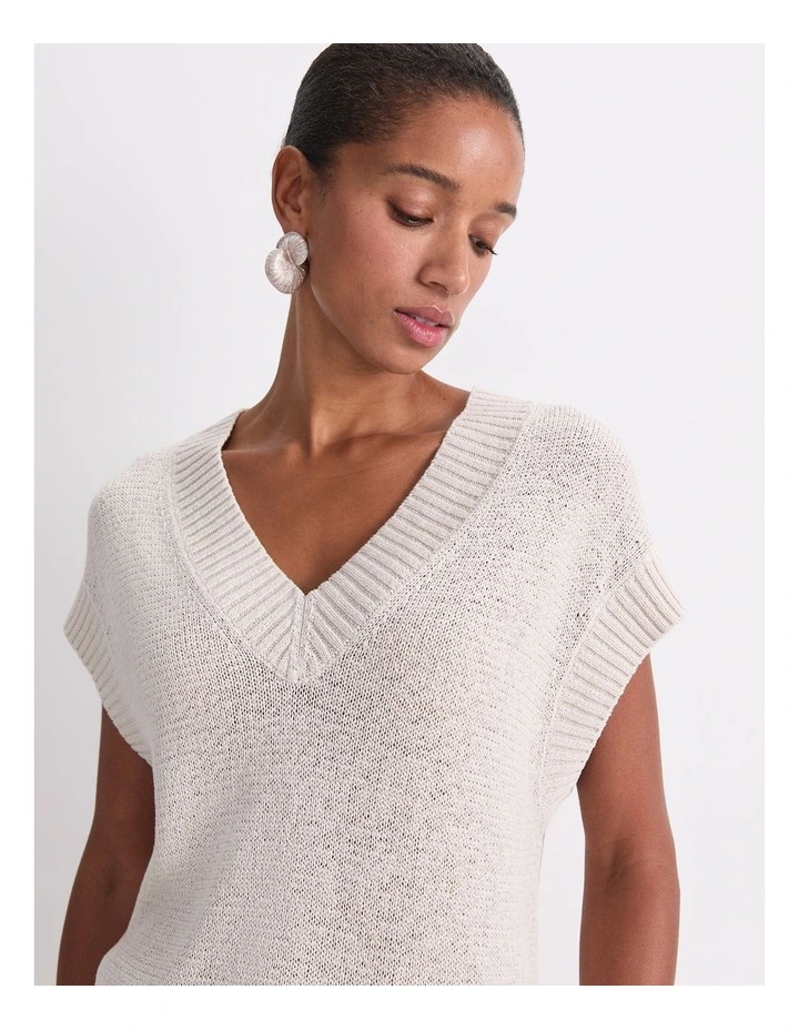 Josie Tape Yarn V-Neck Tank image 5