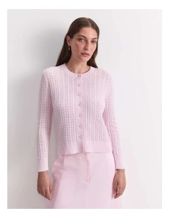 Elka Pointelle Cardigan