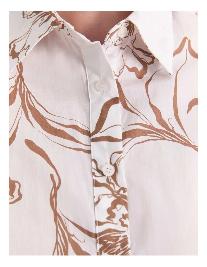 Franka Short Sleeve Lily Voile Shirt in Brown image 5