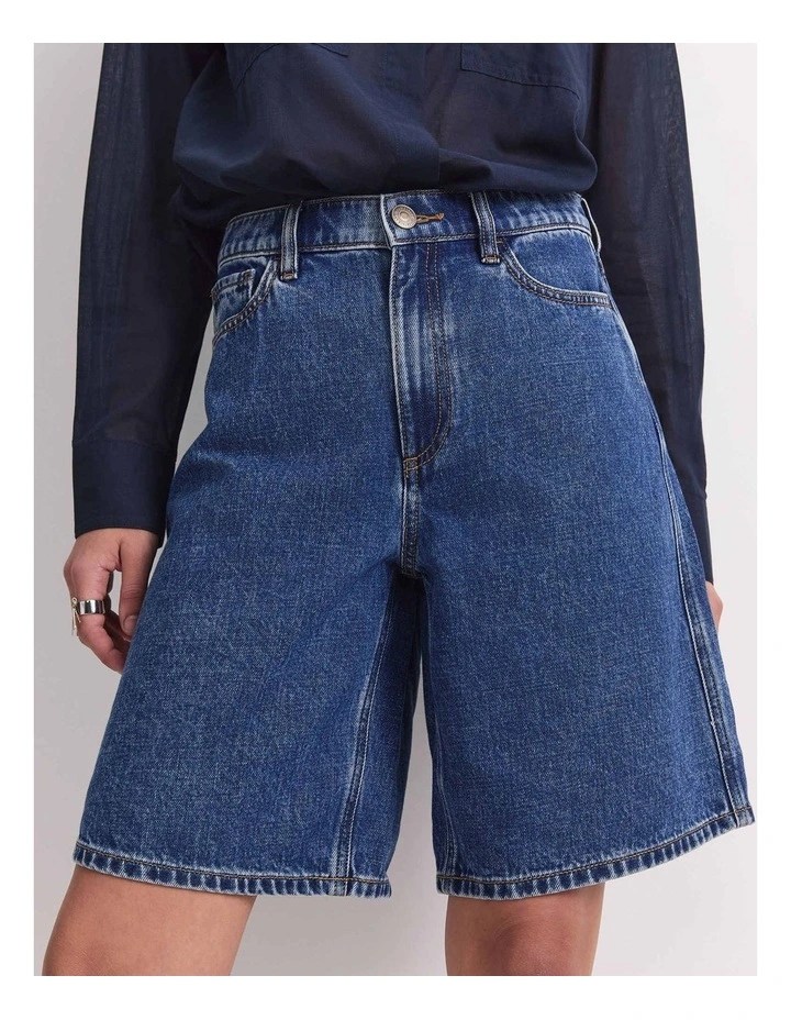 Allegra Denim Short in Blue image 1