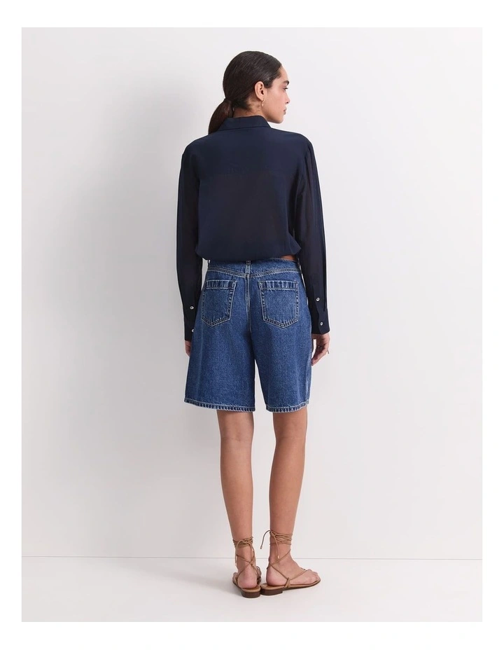 Allegra Denim Short in Blue image 2