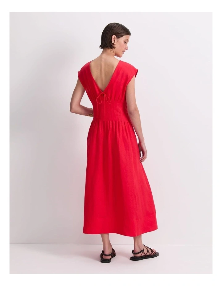 Ariana Pintuck Linen Dress image 2