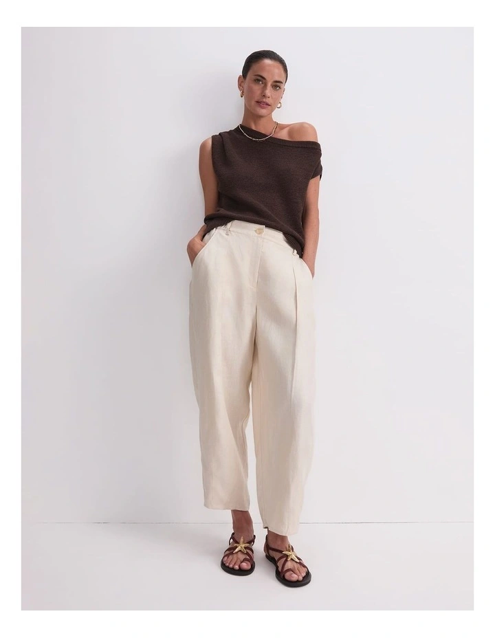 Josie Asymmetric Knit in Brown image 4