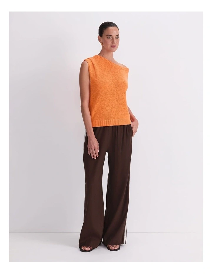 Josie Asymmetric Knit in Orange image 3