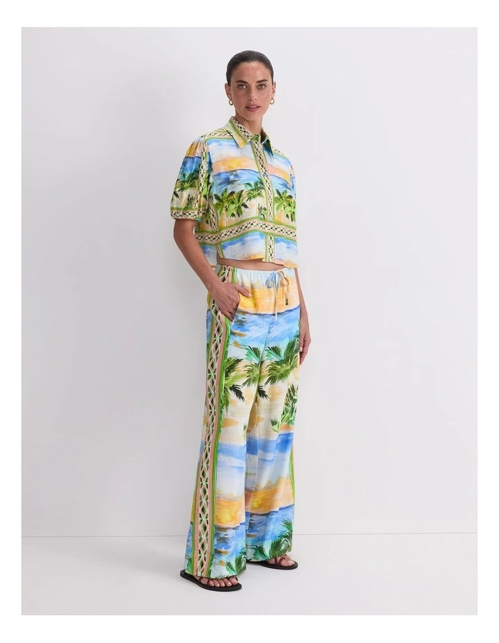 Sunset Palm Blouse image 3