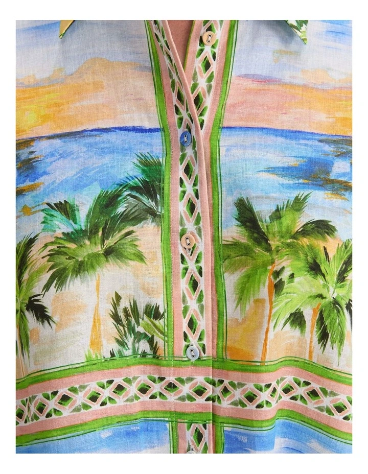 Sunset Palm Blouse image 4