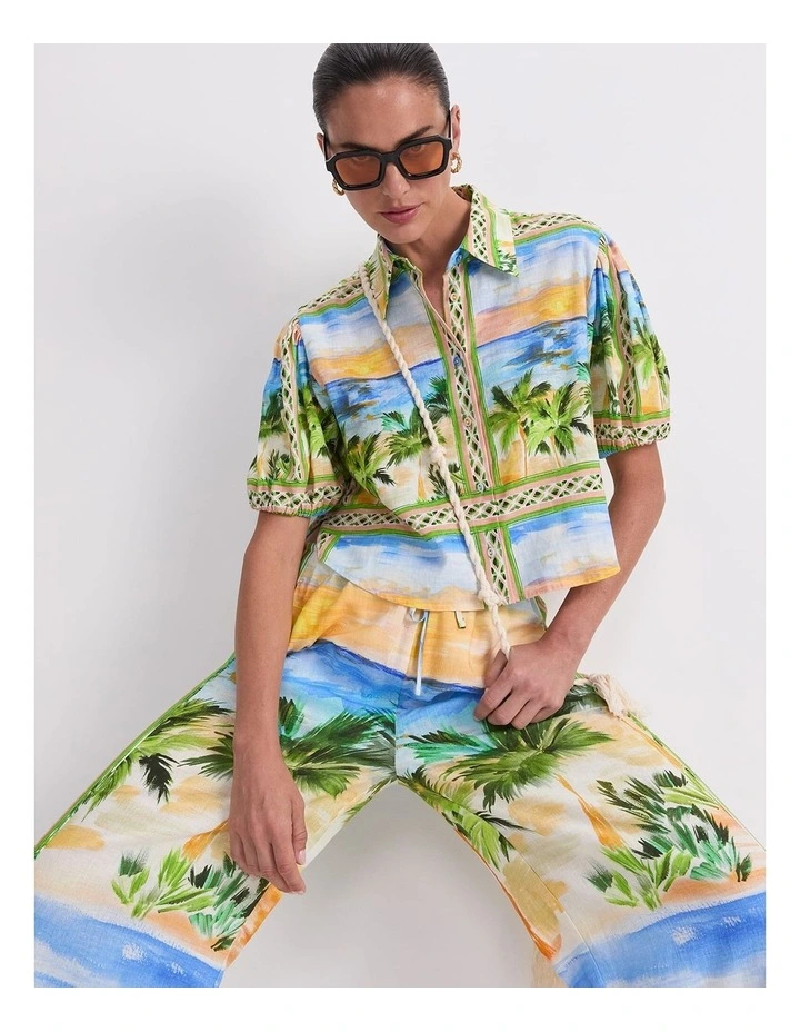 Sunset Palm Blouse image 5